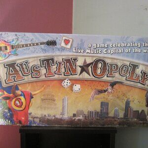 NIB/Austin Opoly Board Game ~ Live Music Capital Game ~ BRAND NEW, SEALED!